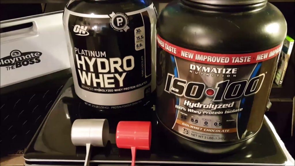 So sánh whey protein iso 100 với whey protein hydrolyzed