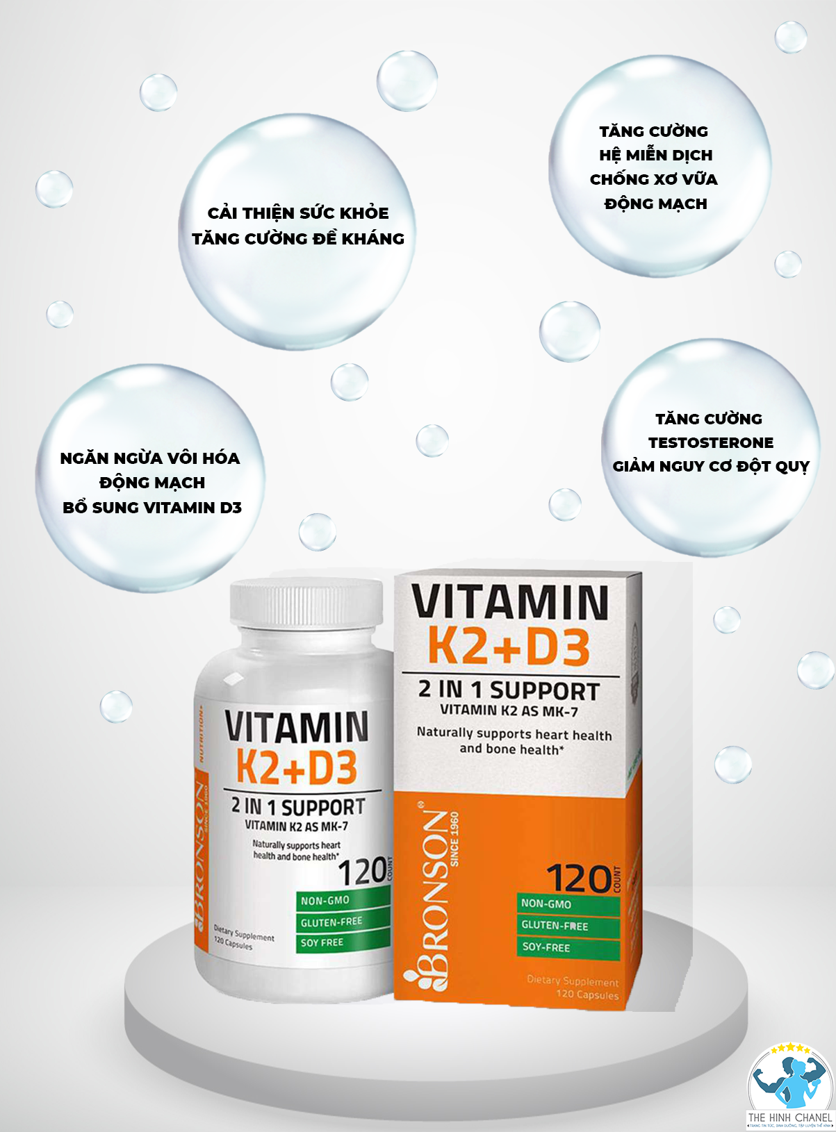 Vitamine D3 K2 Supplement có lợi ích gì ? Nội dung bài viết dưới đây của Thể Hình Chanel sẽ giúp bạn hiểu rõ hơn nhé